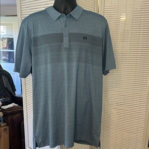 Travis Mathew Steel Blue Polo Shirt